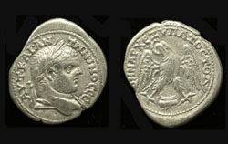 Syria, Caracalla, Tetradrachm, Eagle with Galley Prow reverse!